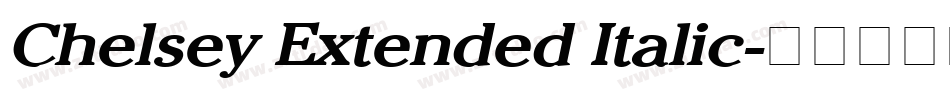 Chelsey Extended Italic字体转换